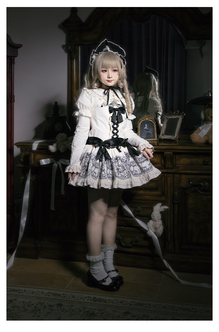 年中活躍✭ロリータドールワンピース♥女子会コーデ 楽天市場】新生活 サマー 2023Lolita系 百合鈴 2点セット