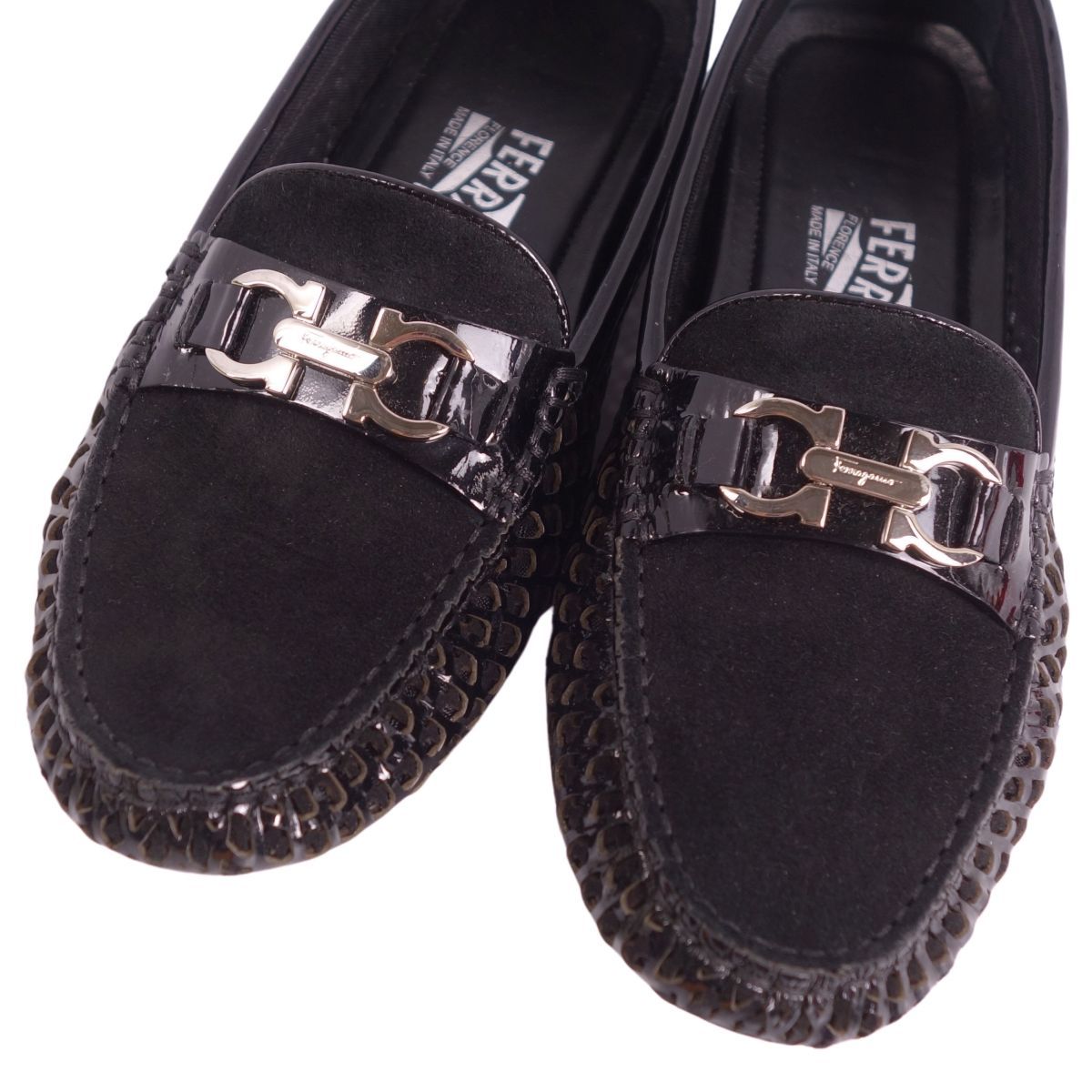 【めりー】美品　サルヴァトーレ　フェラガモ　ローファー FERRAGAMO - サルヴァトーレ フェラガモ ローファー ブラウン