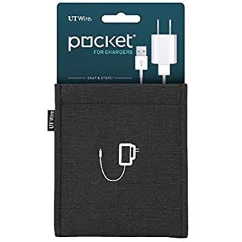 (Charger Case Black) - UT Wire UTW-PK02-BK Pocket Mobile Charger Case Pouch Black