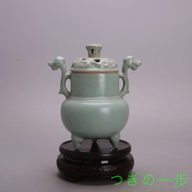 中国 汝窯 青磁 香炉 陶器 陶芸 香道具 仏具 官窯 青釉 Amazon｜中国 汝窯 青磁 香炉 陶器 陶芸 香道具 仏具 官窯 青釉