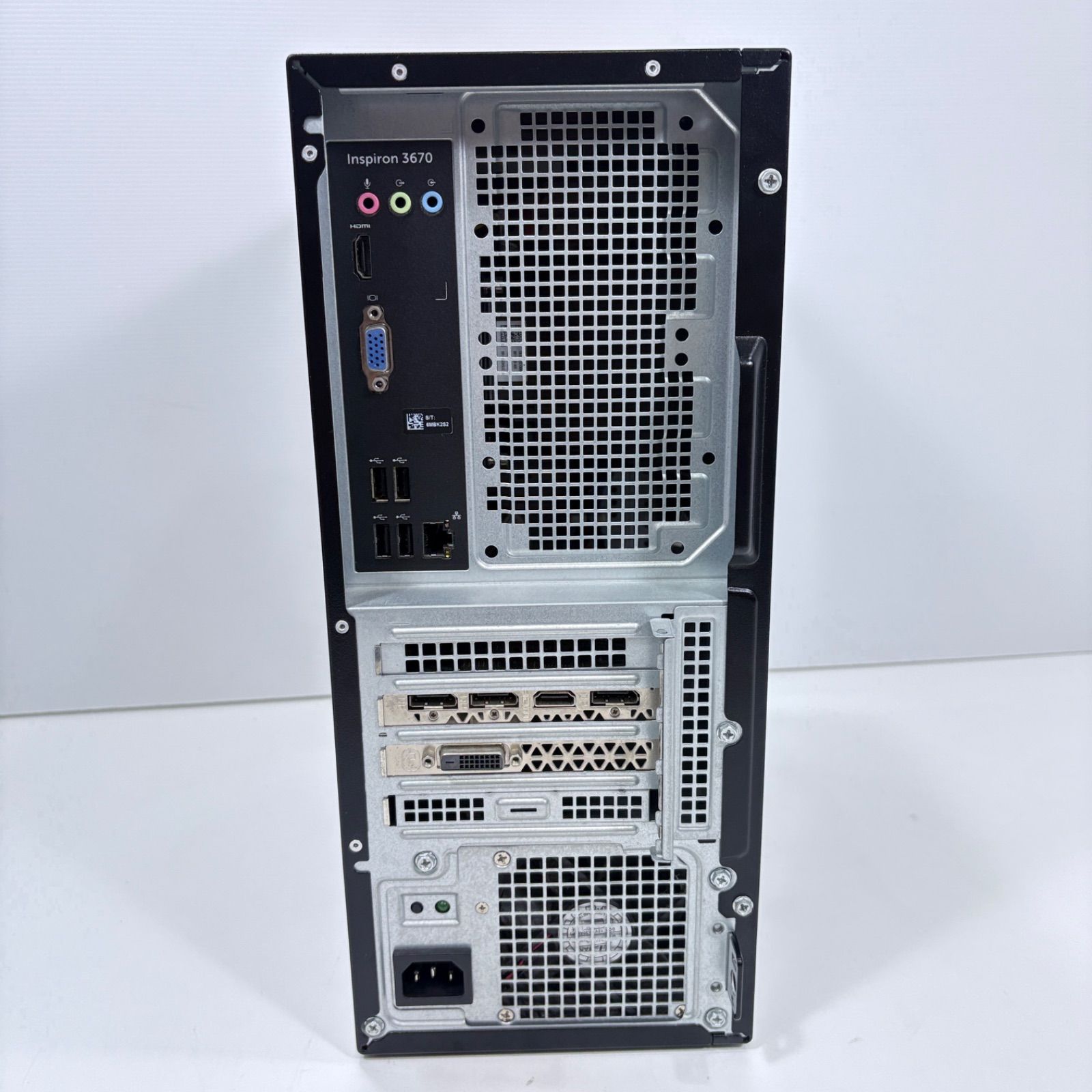 やや美品 ゲーミングPC i7 8700 GTX1060 無線LAN、 BT内蔵 Dell ゲーミングPC Core i7-8700 GTX1060 16GB SSD512GB 無線LAN