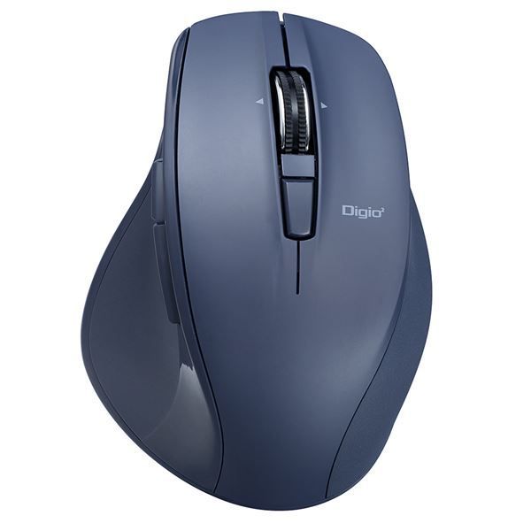 Digio2 Bluetooth 高速スクロール静音マウス 5ボタン BlueLED MUS-BKF165NB ネイビー