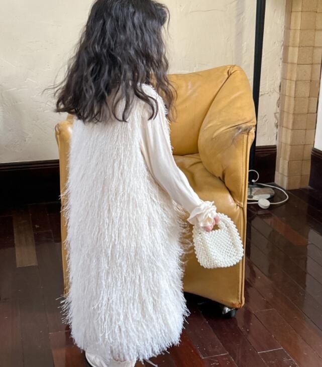 韓国子供服　子供服　女の子　ワンピース　シャギーワンピース