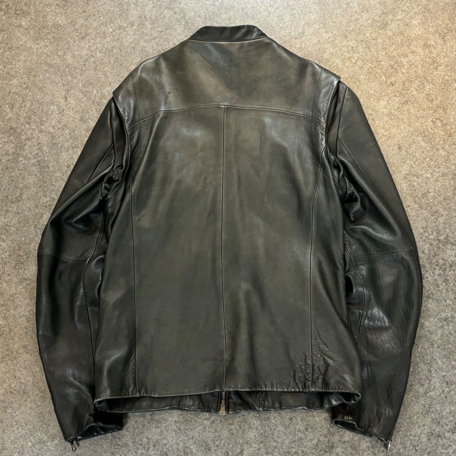 雰囲気抜群 MORGAN Leather Riders Jacket Black モルガン モーガン 本 