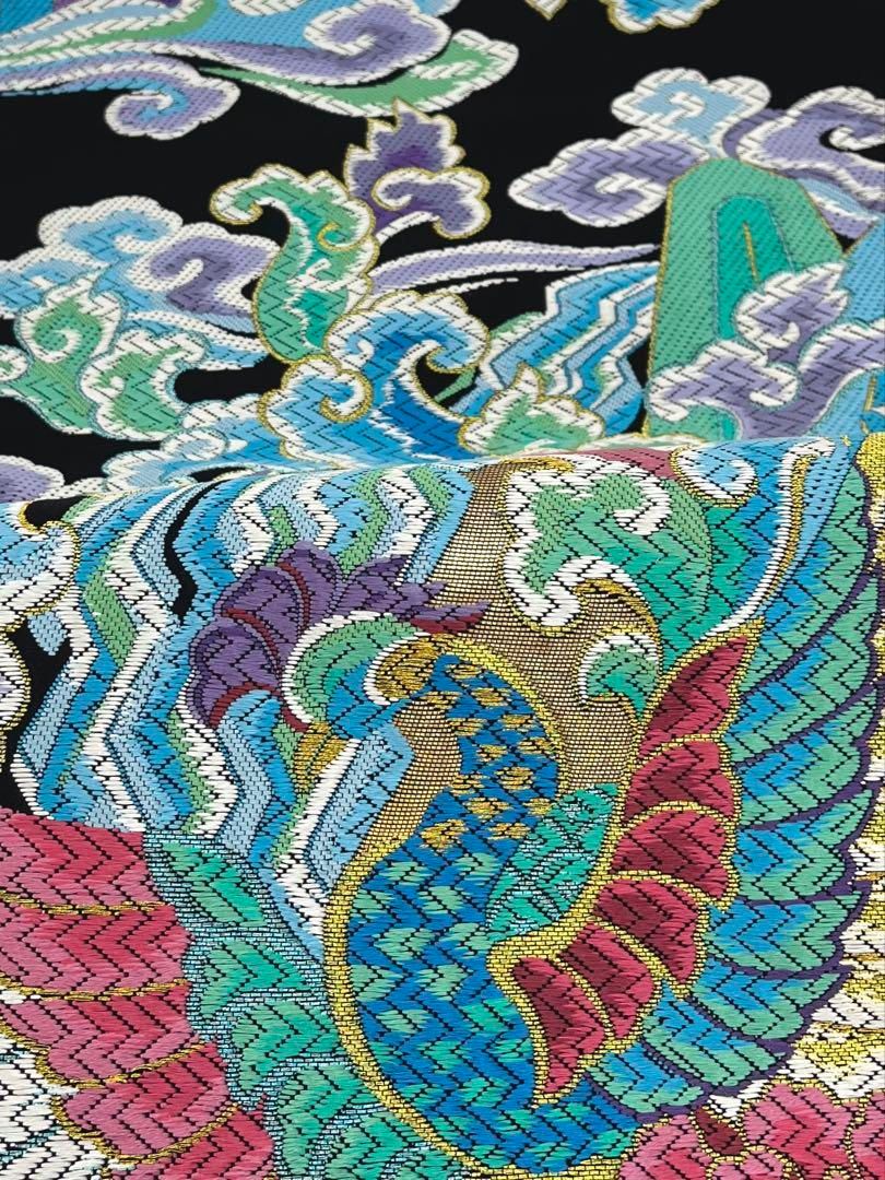 西陣織 大庄織物 袋帯 鳳凰 鳥 牡丹 正絹 六通 未使用品 Q1016 - メルカリ