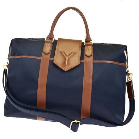 【中古】 中美品 イヴサンローラン Yves Saint Laurent ボストンバッグ ハンド ショルダー トラベル 旅行かばん 2WAY ナイロン 68BF907