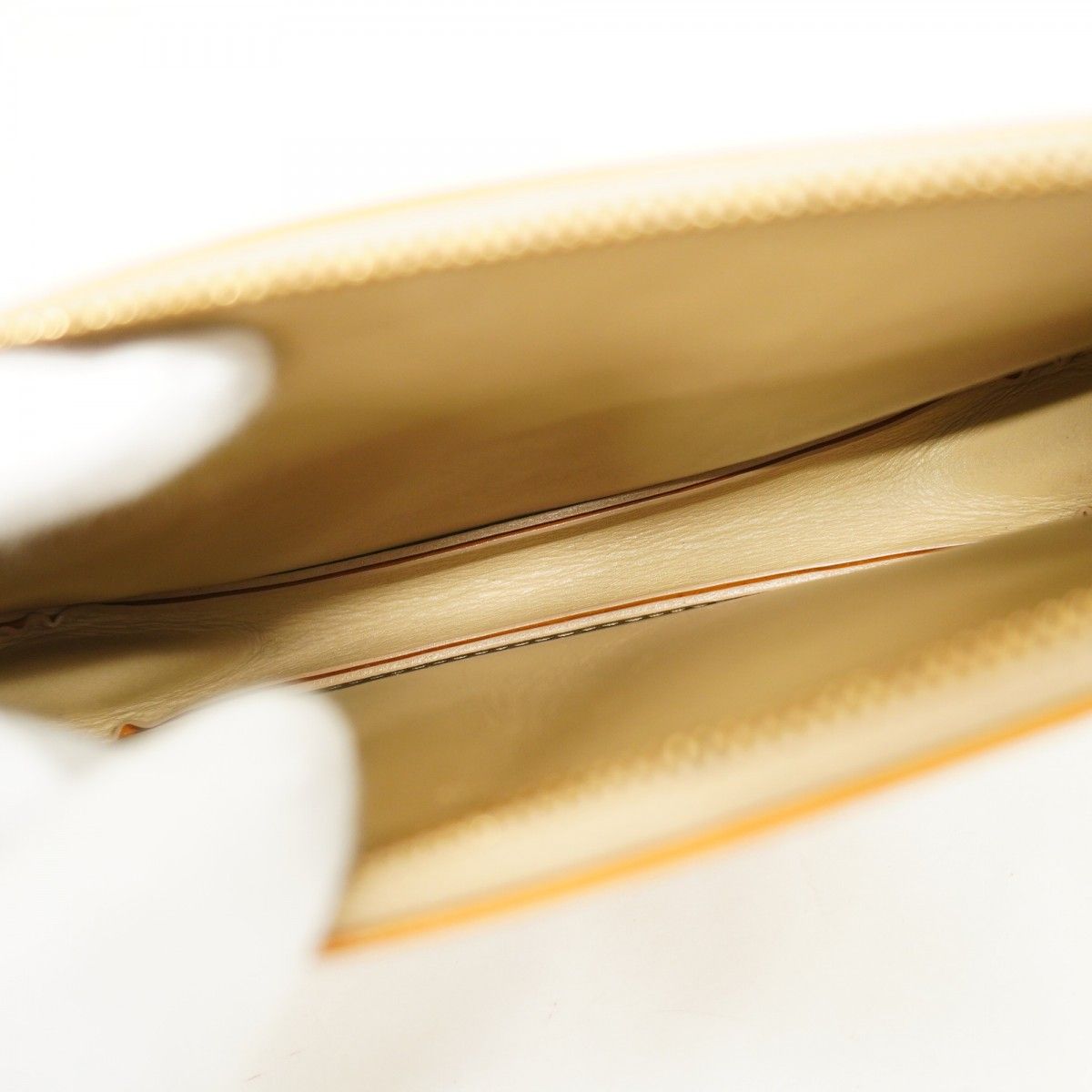 5id4550】ルイヴィトン ポーチ ヴェルニ レキシントン M91010 ベージュ  