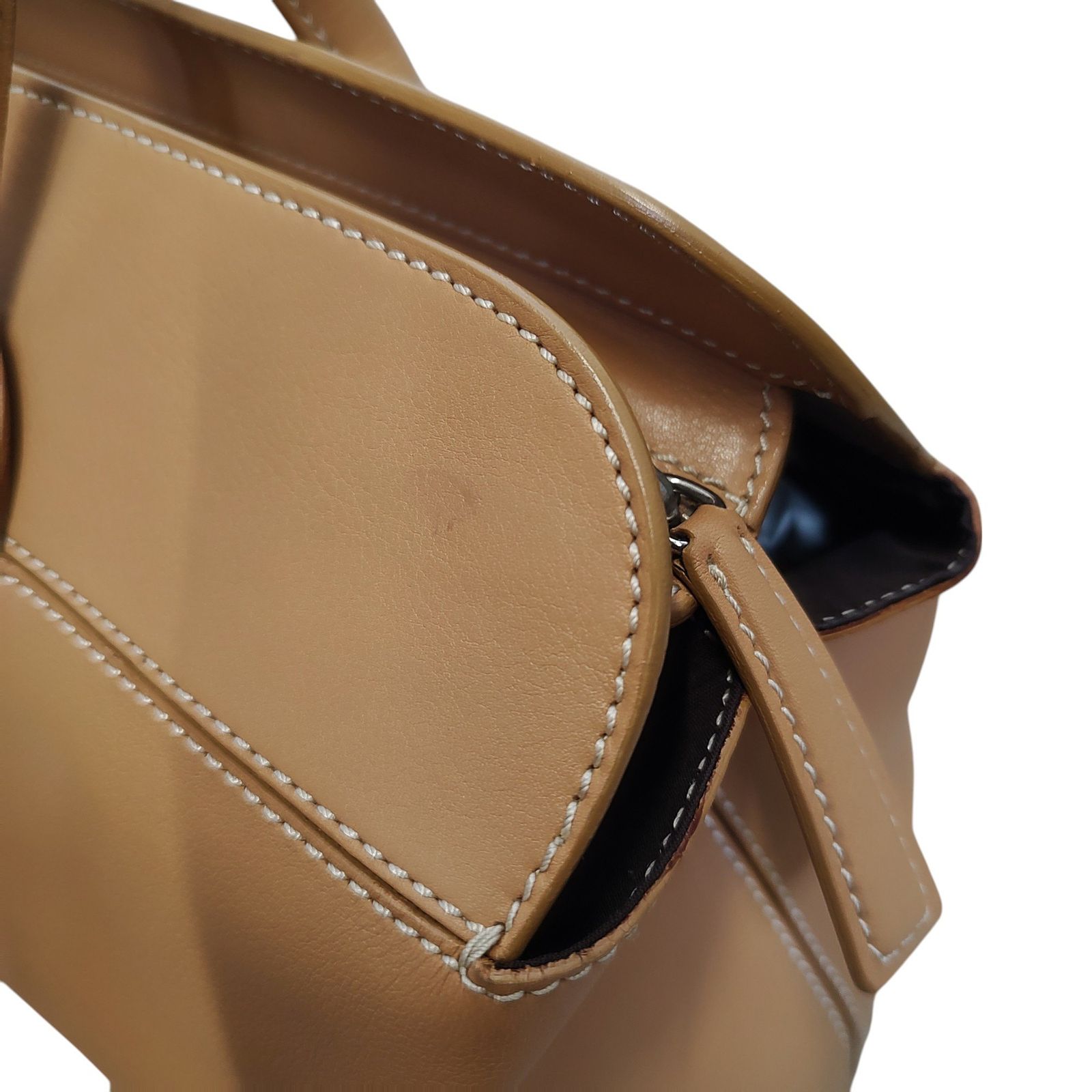 TODS トッズ レザー トートバッグ ハンドバッグ F キャメル