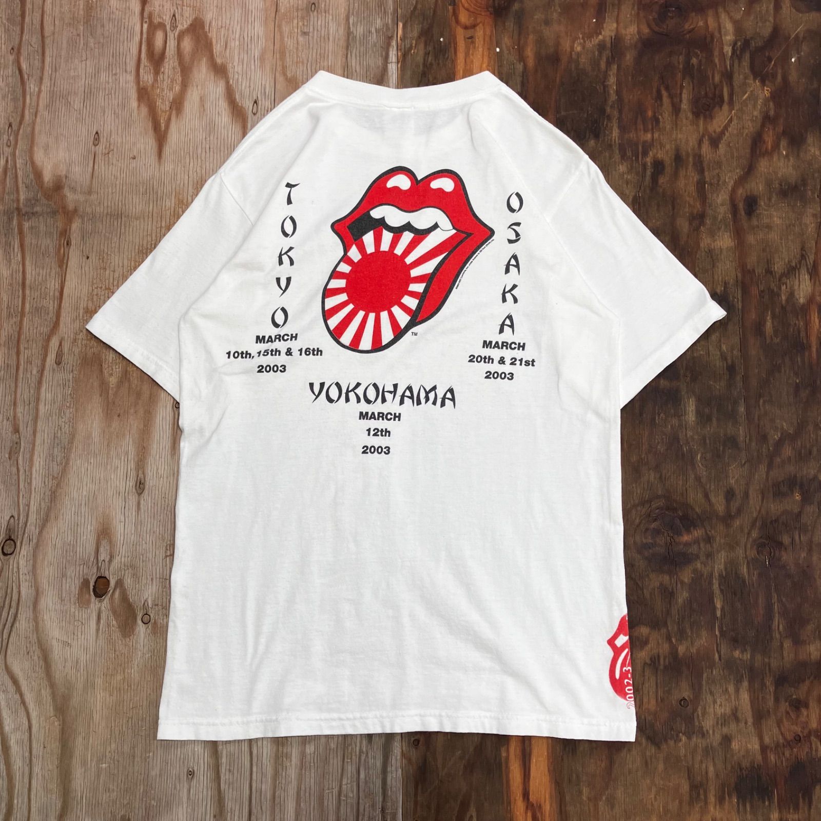 ROLLING STONES 2002-2003 ジャパンツアーTシャツ Vintage Rolling Stones Japan Tour 2003 Osaka Yokohama T
