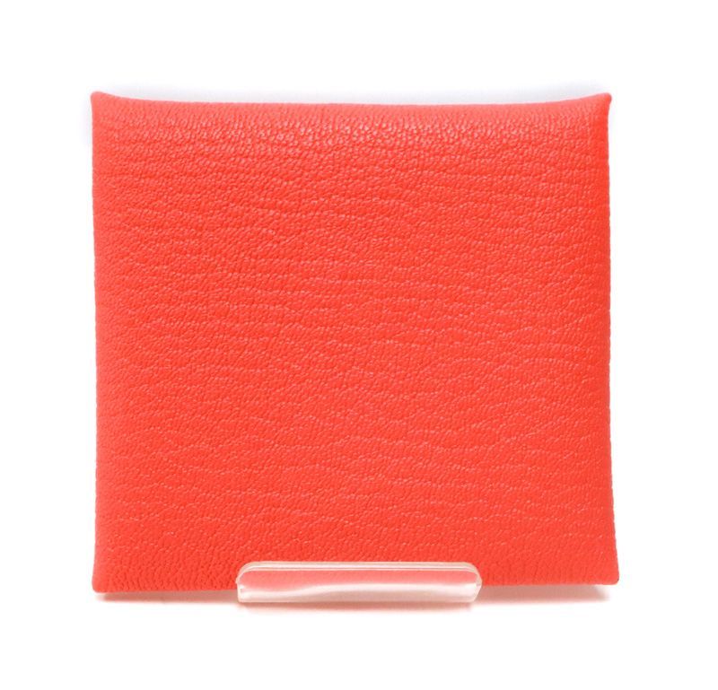 未使用 エルメス バスティア コインケース W刻印 2024年 オレンジ系