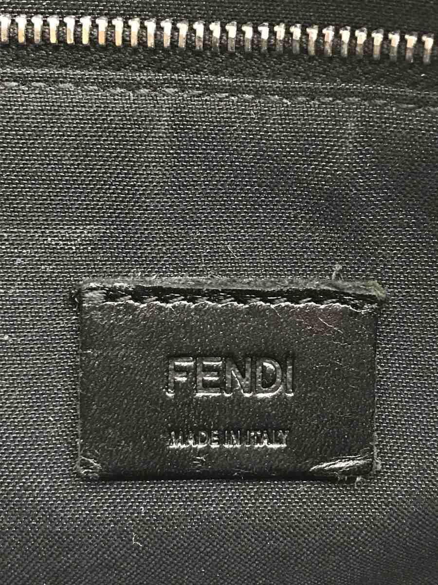 FENDI MICRO OCCHI クラッチバッグ レザー グレー 7N0087-A1WS-F0JGZ