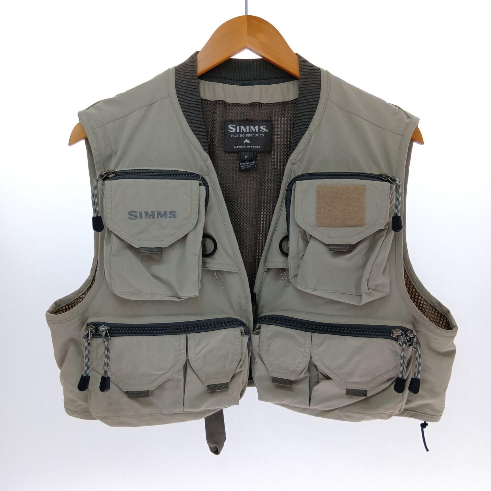 格安，セール □□ SIMMS フィッシングベスト Mサイズ やや傷や汚れあり