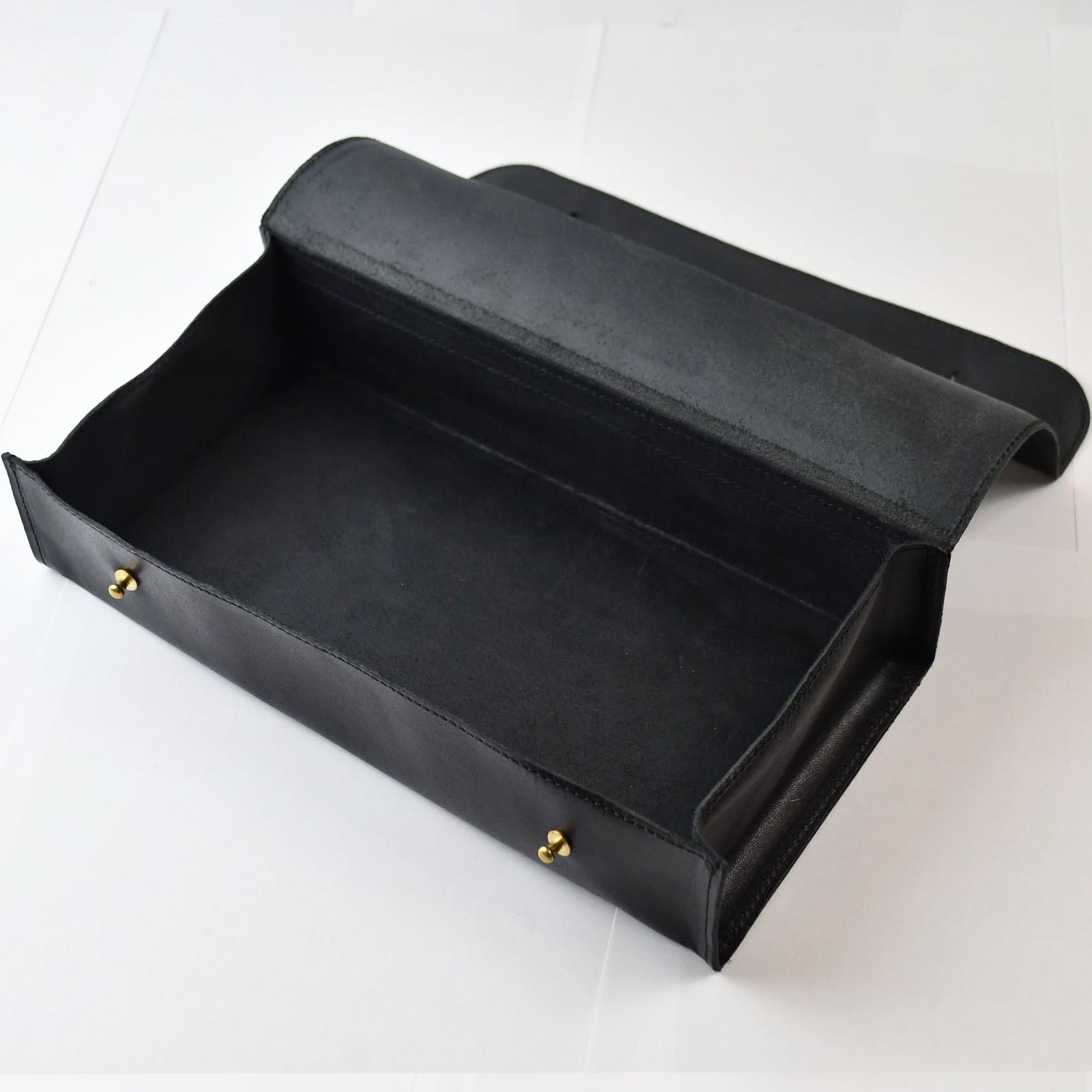 atelierCODEL ティッシュケース レザー ティッシュカバー 栃木レザー ブラック ブラック NEXPOTALLINN_EU