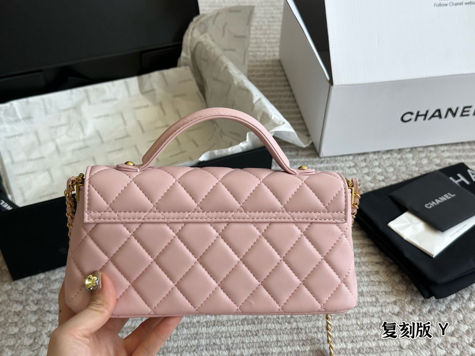 【上品でおしゃれ♪】CHANEL ハンドバッグ 新作CHANEL☆ミニフラップ トップハンドル付 超希少 直営店1点