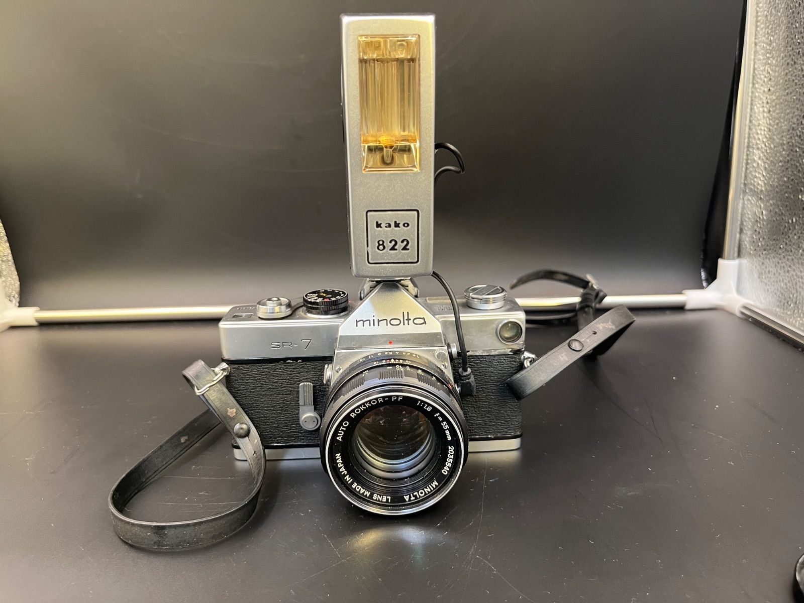 ミノルタのフィルム一眼レフカメラ「minolta SR-7」レンズセット