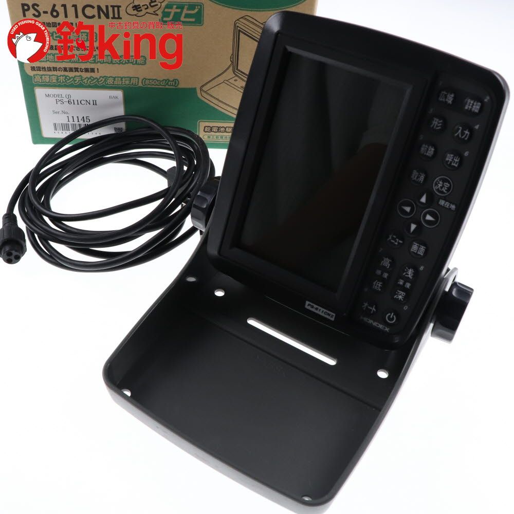 ホンデックス 5型ワイド液晶ポータブルプロッター魚探 PS-611CN II |X067M 魚探 バッテリー ライト フローター ロッド リール ルアー
