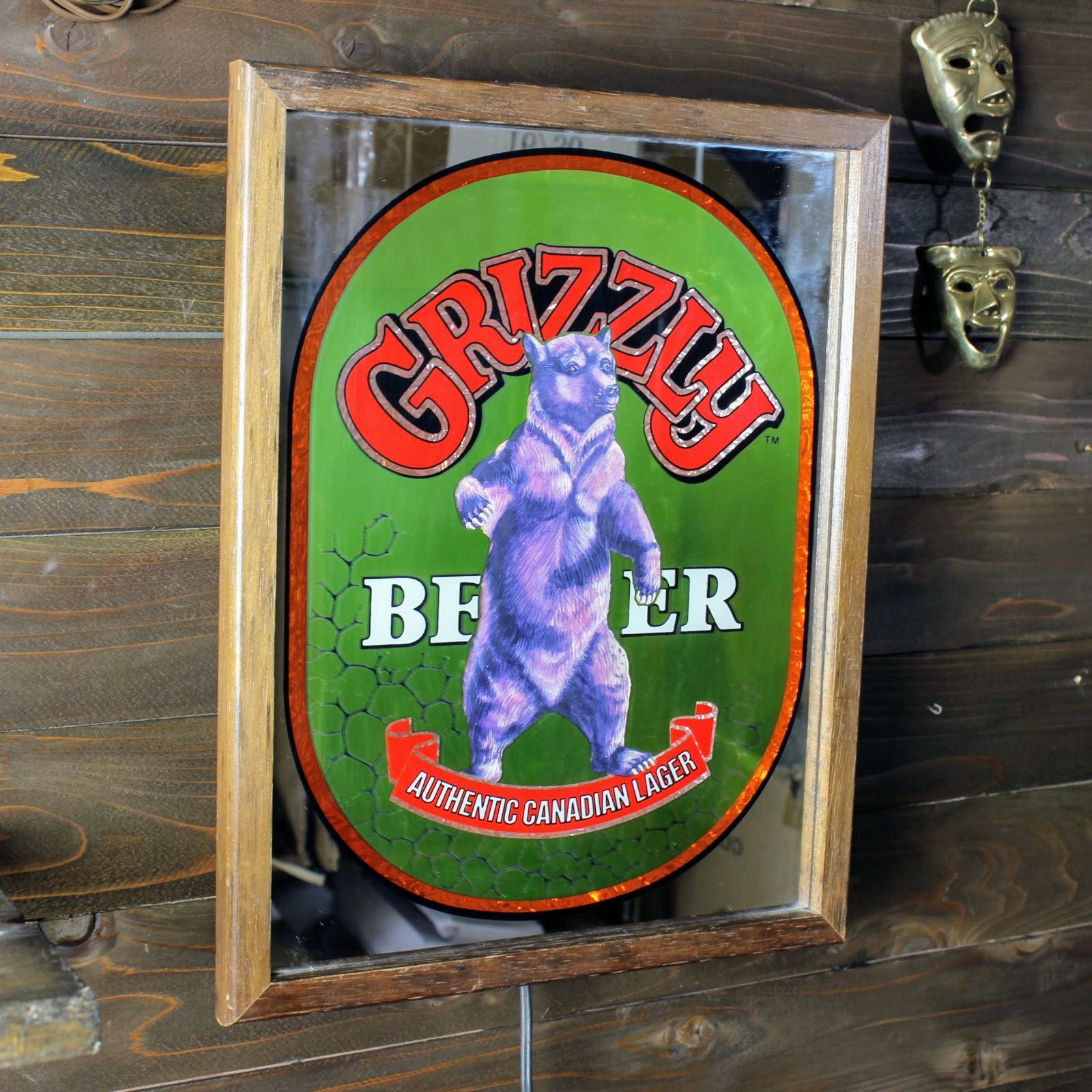 GRIZZLY BEER パブミラー