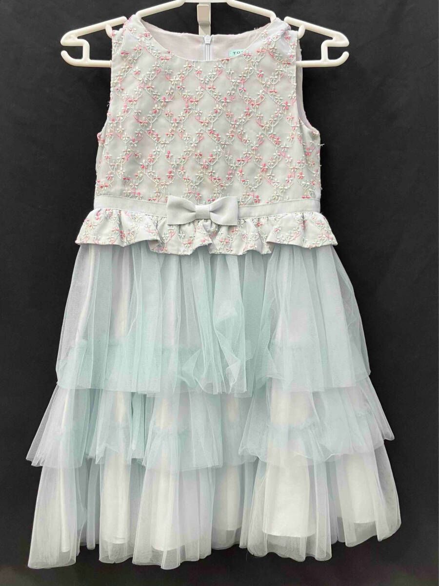 TOCCA ONE-PIECE トッカ ワンピース ドレス サイズ120 水色 ライト