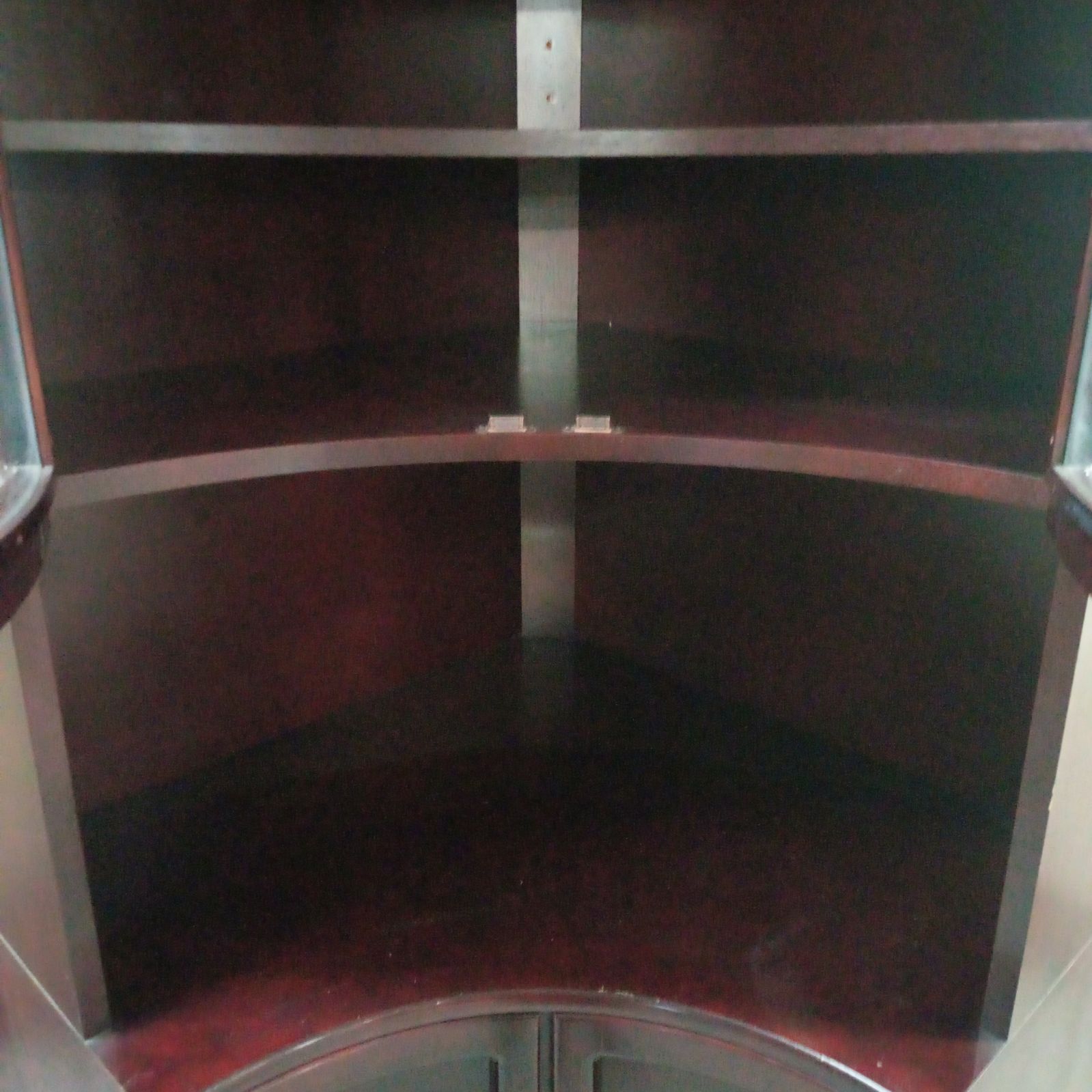 カリモク　アンティーク　コーナー　飾り棚　カップボード　キャビネット COLONIAL（カリモク家具） カリモク コーナーボード アンティーク