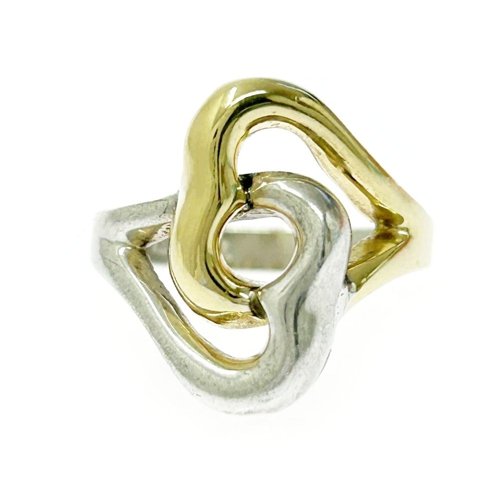 中古】TIFFANY&Co. ティファニー シルバー ゴールド ダブルオープン