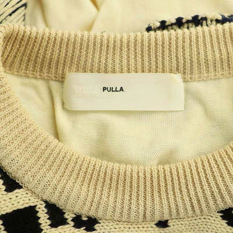TOGA PULLA Jacquard knit top 22ss トーガ TOGA PULLA Jacquard knit top 22ss トーガ