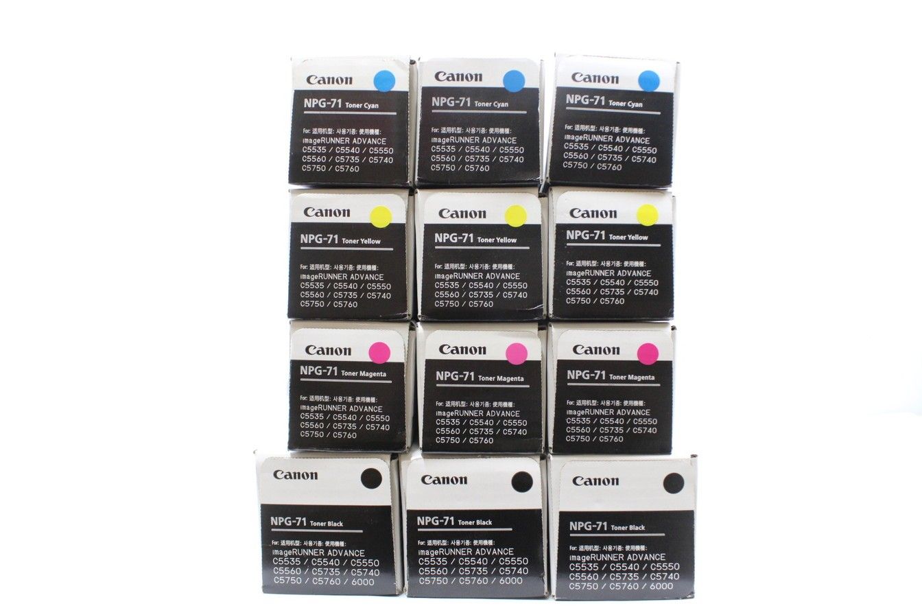 Canon キャノン npg-71 トナー 4色セット プリンター・複合機 PC周辺