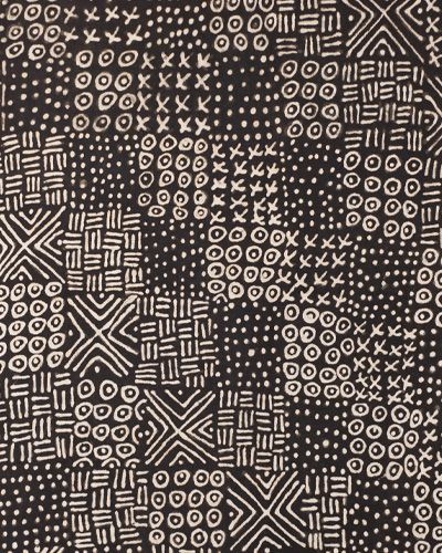 アフリカ マリ 泥染め 布 ラグ ヴィンテージ 西アフリカの泥染めの布