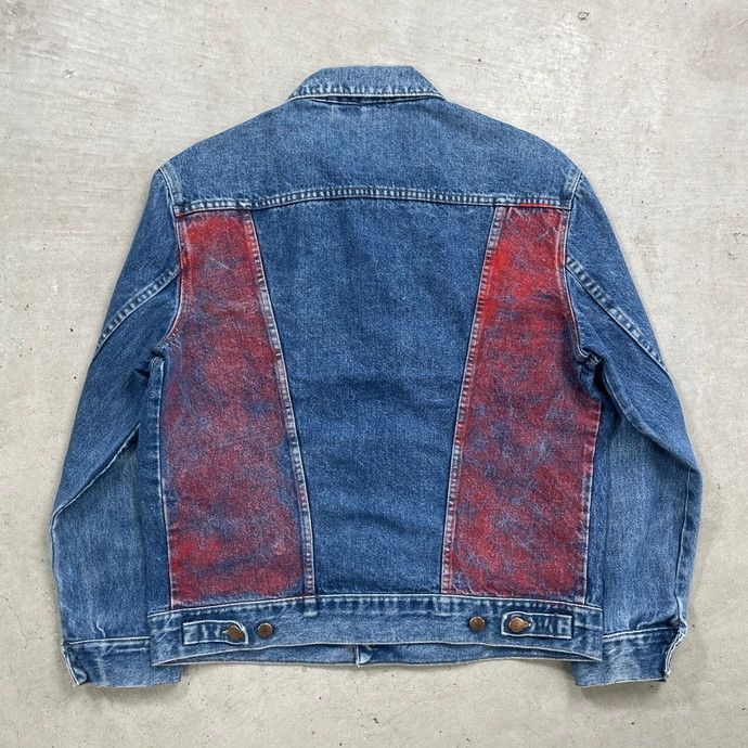 80年代 Wrangler ラングラー デニムジャケット ペイント メンズL
