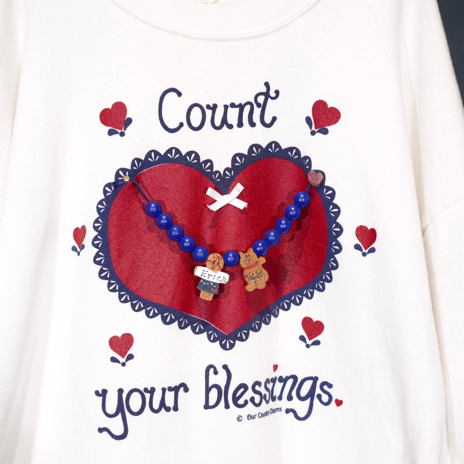 SWEAT SHIRT|アメリカ古着ネックレスギミックデザインスウェット