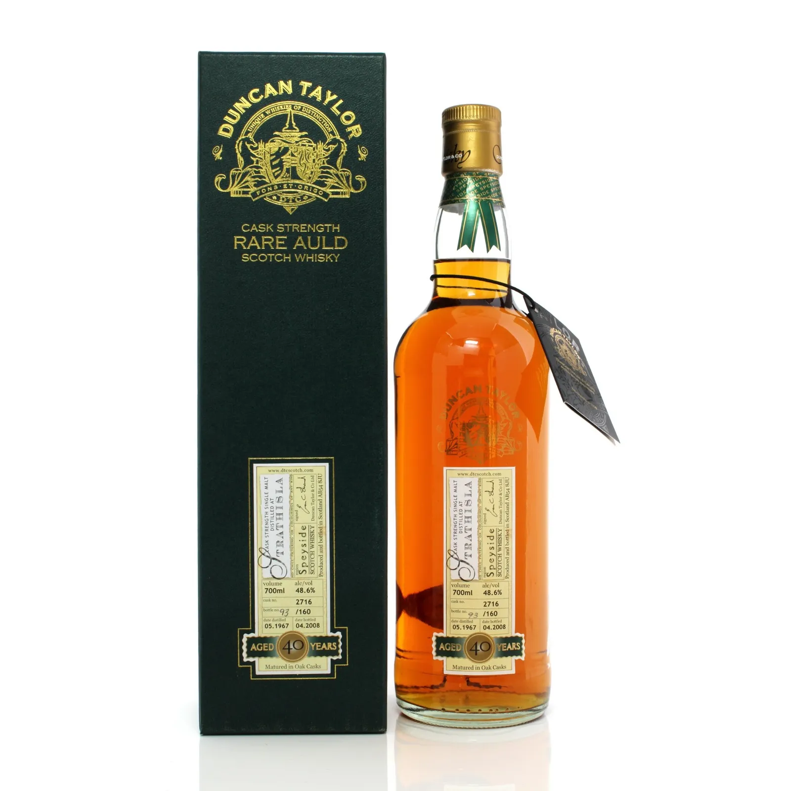 Duncan Taylor Kinclaith 35年 700ml 空き瓶 Spotlight: Duncan Taylor