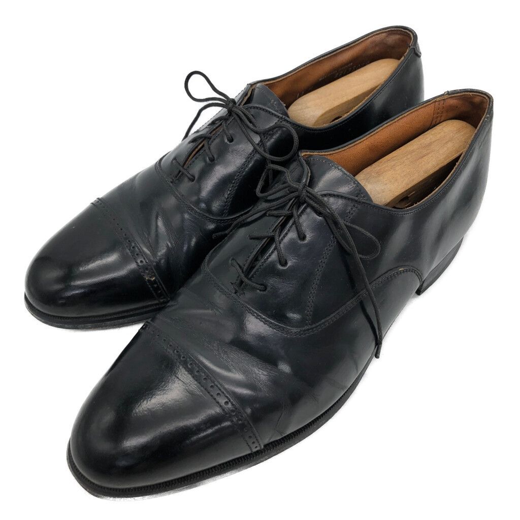 USA製ヴィンテージ BOSTONIAN ストレートチップ　11Dレザーシューズ ビンテージ80's○BOSTONIANストレートチップシューズ黒size 10 1
