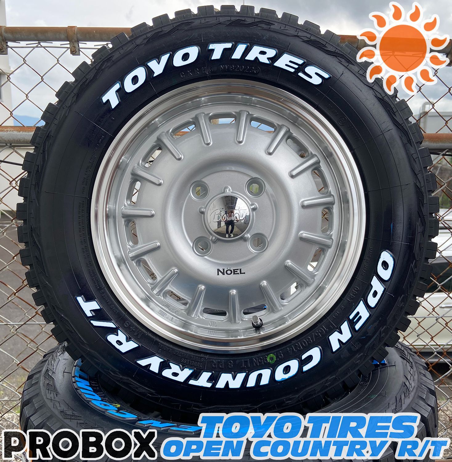 当店人気商品 プロボックス サクシード タイヤホイール 4本セット 1台分 TOYO オープンカントリー RT 165/80R14 ホワイトレター  Bounty Noel シルバー/リムポリッシュ オフロード仕様 クラシック仕様 キャンピング仕様 - メルカリ