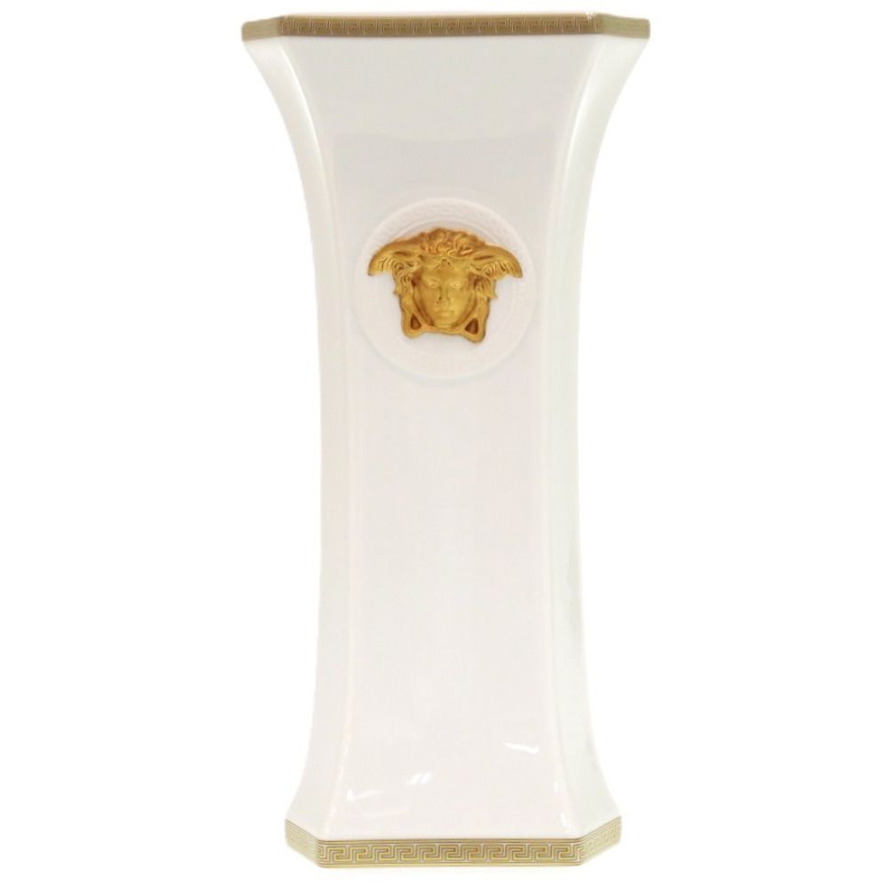 美品 ヴェルサーチ ローゼンタール 花瓶 VERSACE 未使用品 ヴェルサーチ geschenkserie gorgona florero