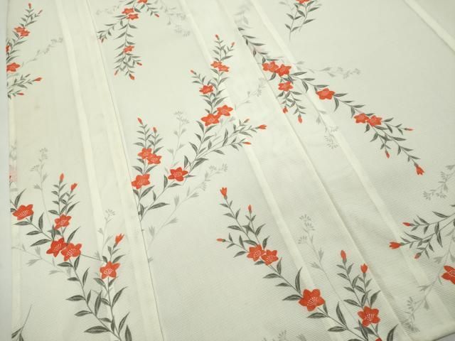 平和屋着物＊夏物　小紋　絽　草花文　洗える着物　DABA4514az 平和屋着物＊夏物 小紋 絽 草花文 洗える着物 DAAS1514ud - メルカリ