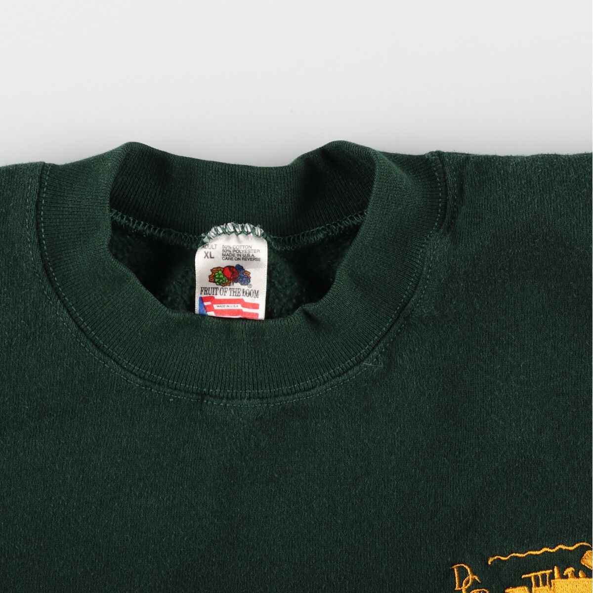 古着 90年代 フルーツオブザルーム FRUIT OF THE LOOM 刺繍 プリントスウェットシャツ トレーナー USA製  メンズXXL/eaa361032