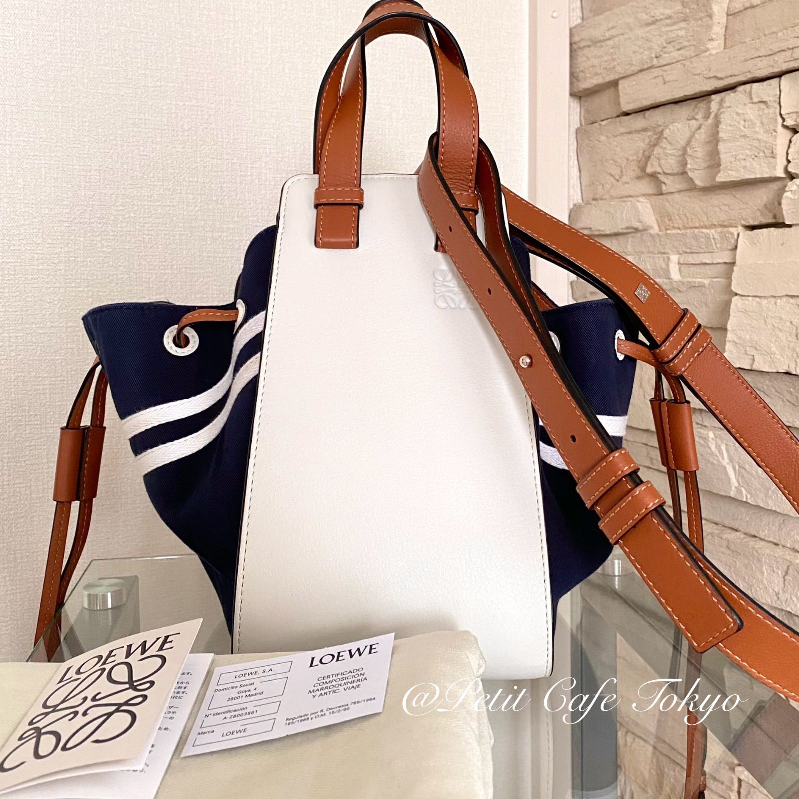 LOEWE ロエベ　ハンモック　セーラー　スモールバッグ　ホワイト　カラー LOEWE ロエベ ハンモック セーラー スモールバッグ ホワイト