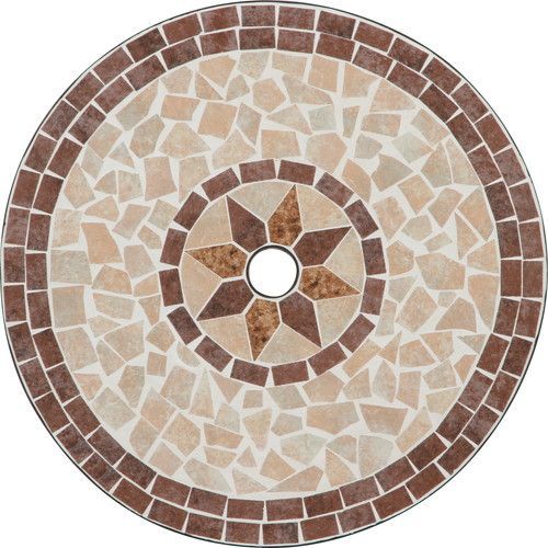 モザイクカフェテーブル 星柄