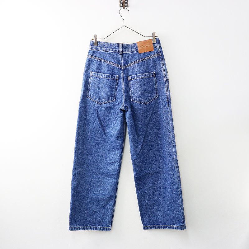 人気 JPタグ ロエベ LOEWE S359Y11XBR ANAGRAM BAGGY JEANS AFデニムパンツ 34 アナグラムバギー┃ 2400014608786