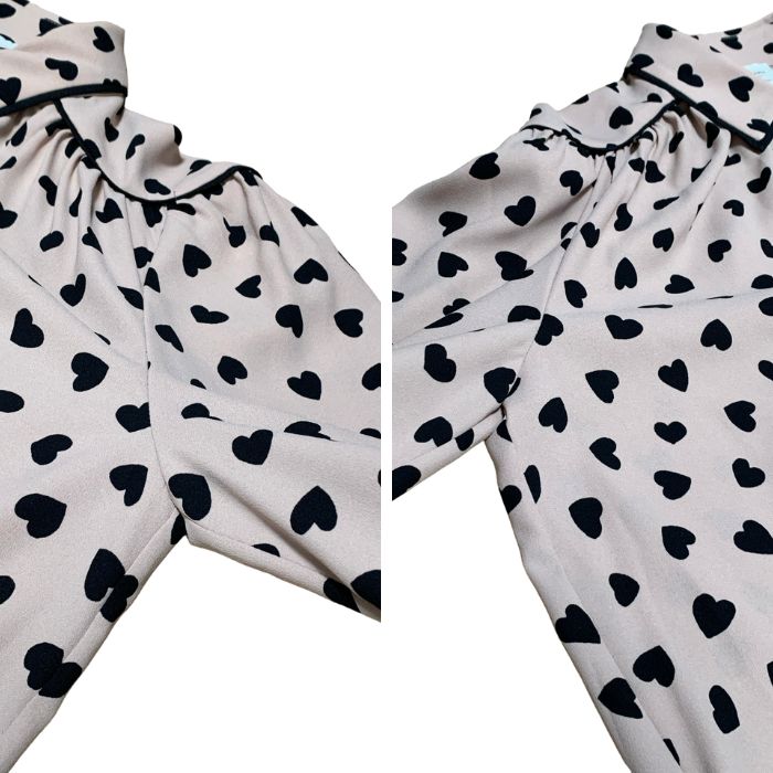 kate spade new york シャツワンピース リボン ハート柄