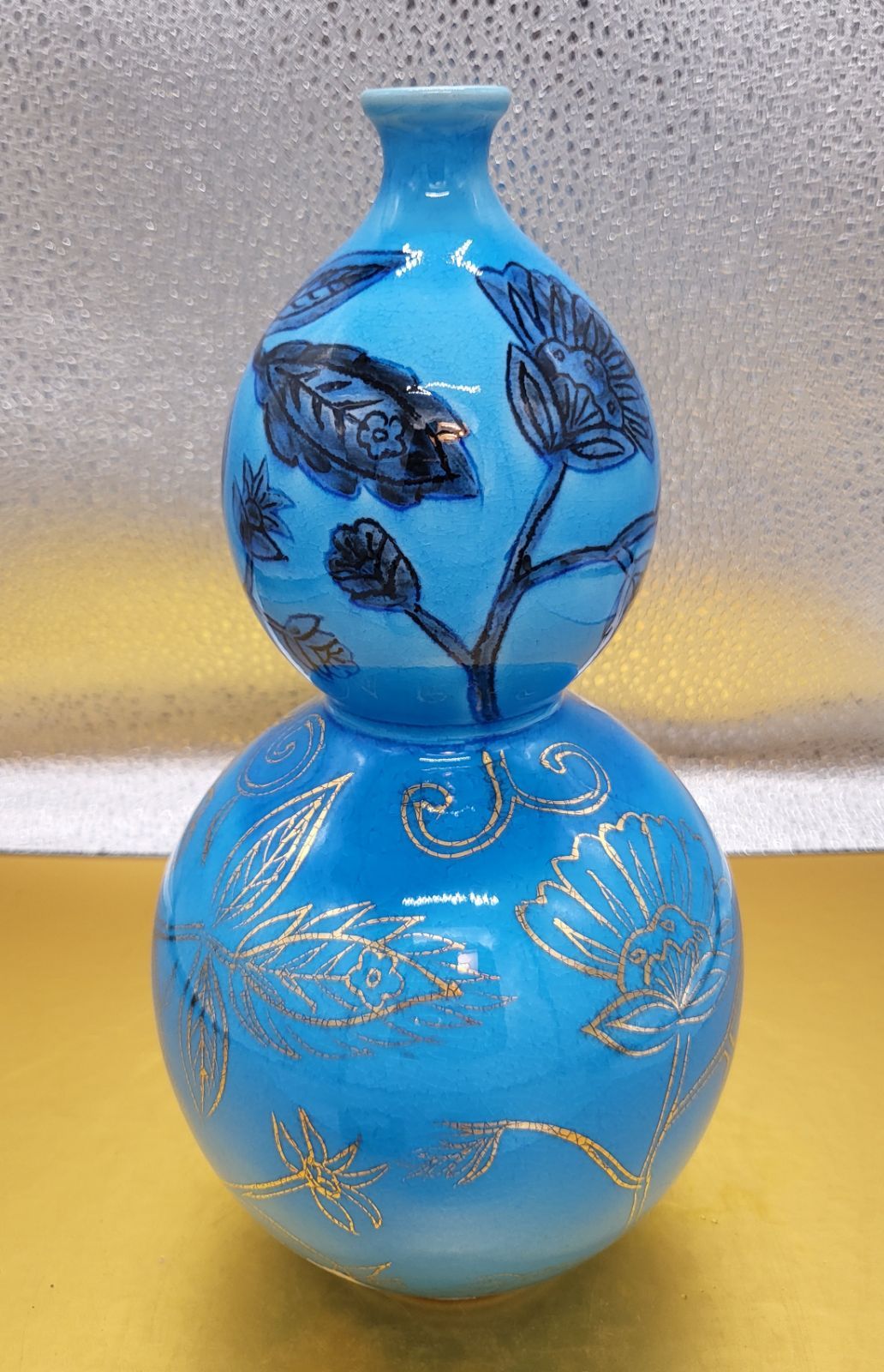 鍋島焼 長春青磁 小笠原長春 9代目蕯作 花瓶 飾り壺 花入 共箱