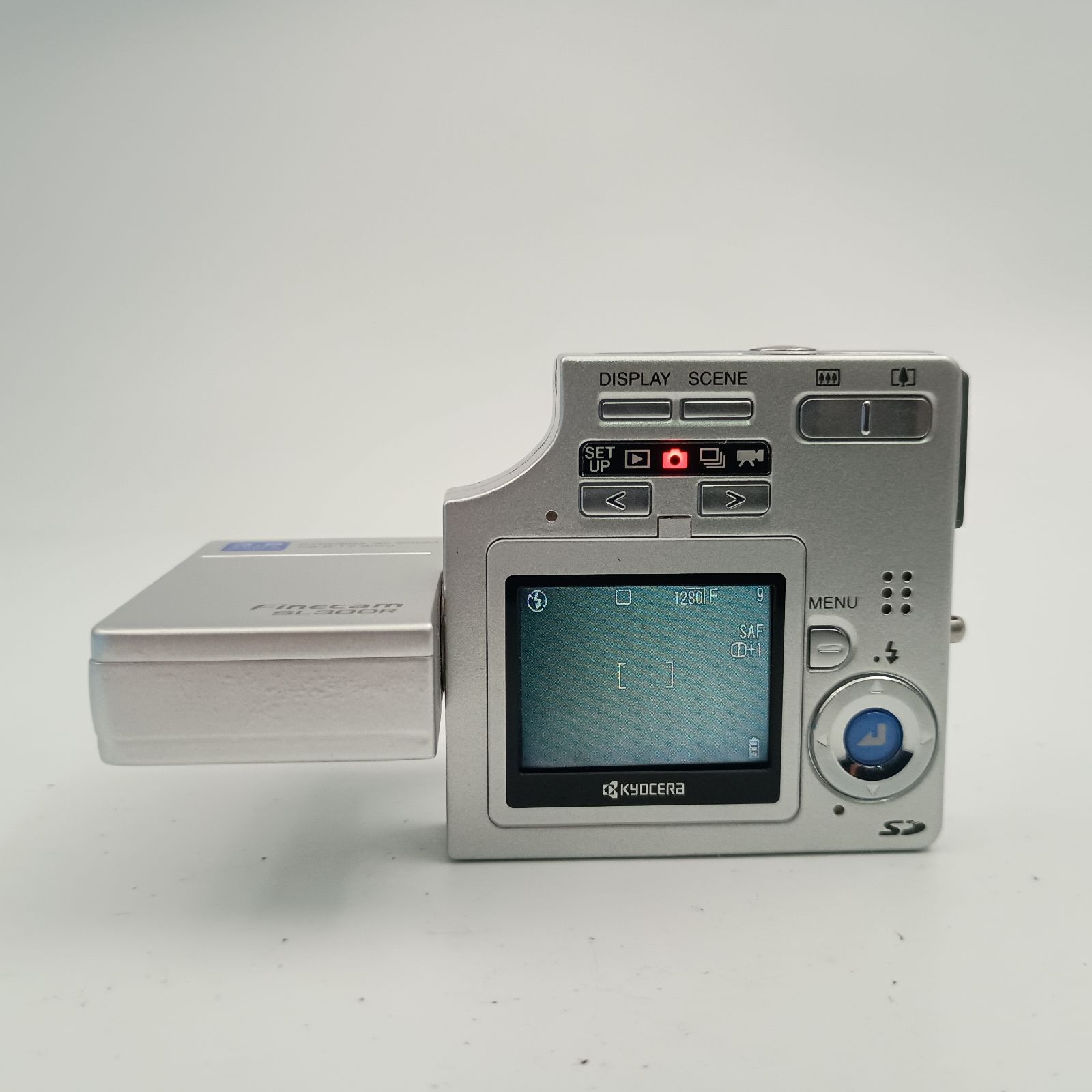 Kyocera Finecam SL300R Silver Compact Dijital Camera 京セラ