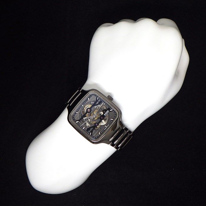 ラドー RADO 腕時計 トゥルー R27125152 スクエア スケルトン文字盤 裏