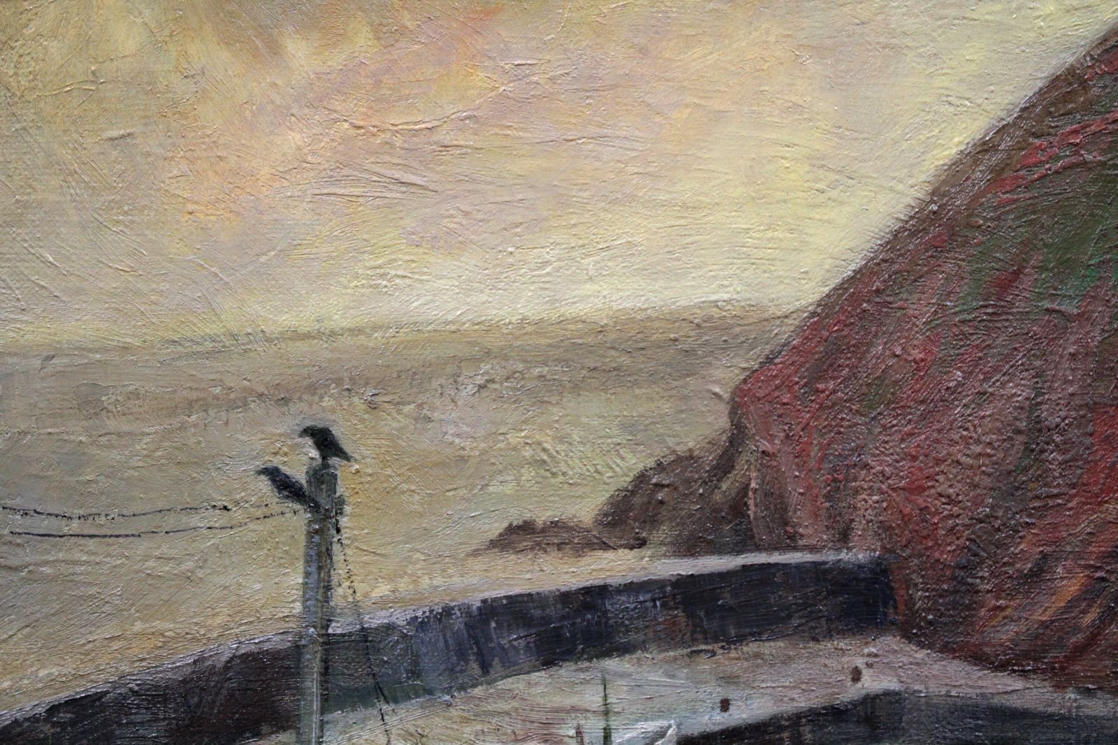 石井公彦『岩かげの漁港』油彩画【真作保証】 絵画 石井公彦『岩かげの漁港』油彩画【真作保証】 絵画 - メルカリ