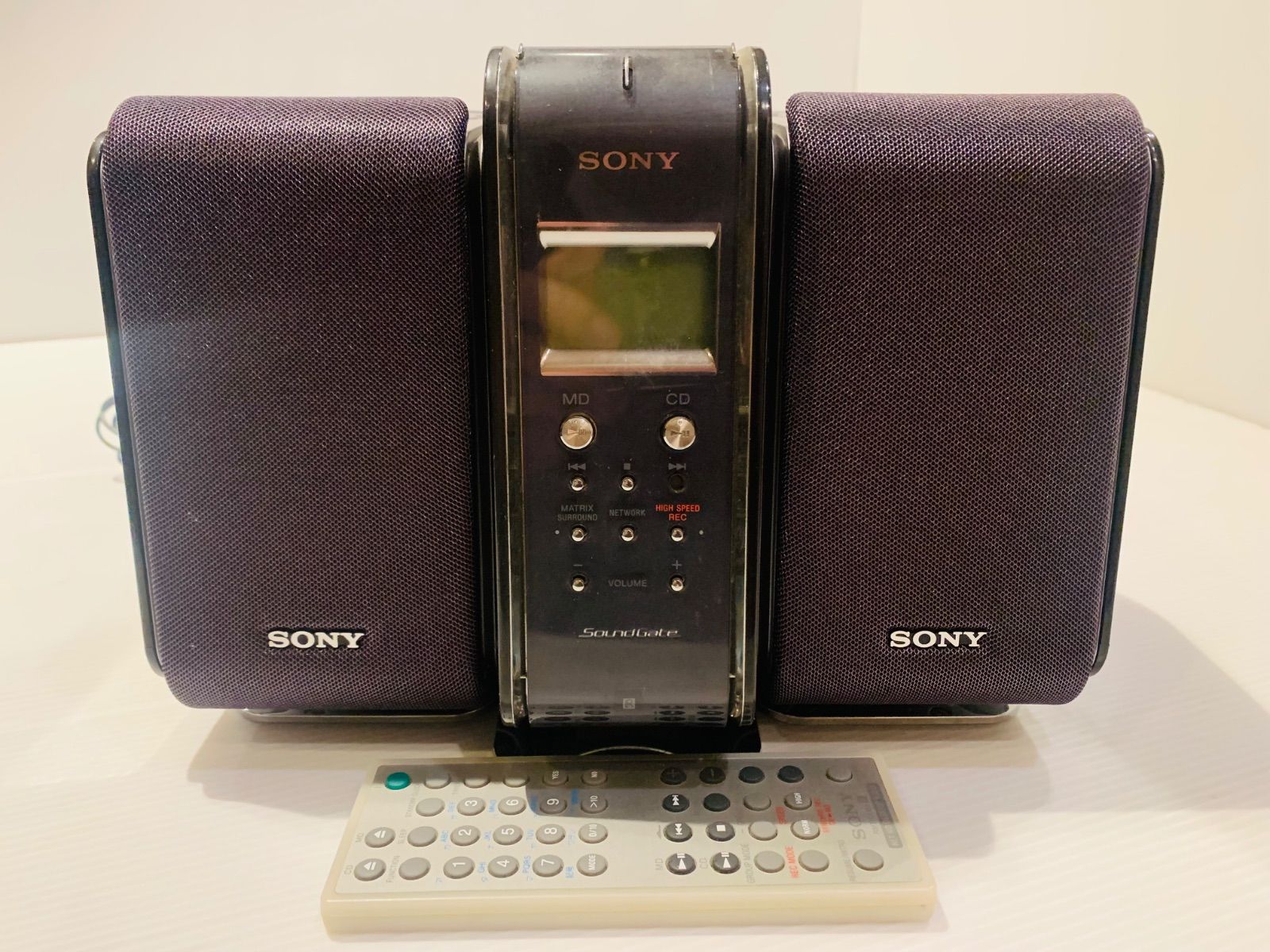 オーディオ機器 【配線補修済】SONY LAM-Z05 Sound Gate CD/MD コンポ