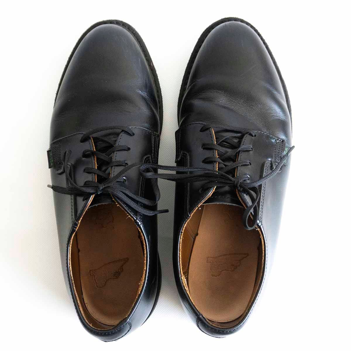 定番】REDWING【101/POSTMAN OXFORD SHOES】US7.5 ブラック