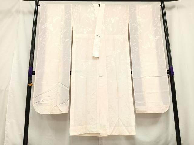 平和屋着物□振袖用長襦袢 無双仕立て 花蝶地紋 暈し染め 正絹