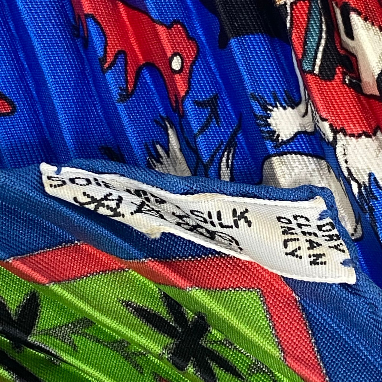 美品 HERMES エルメス シルク スカーフ プリーツ Kachinas