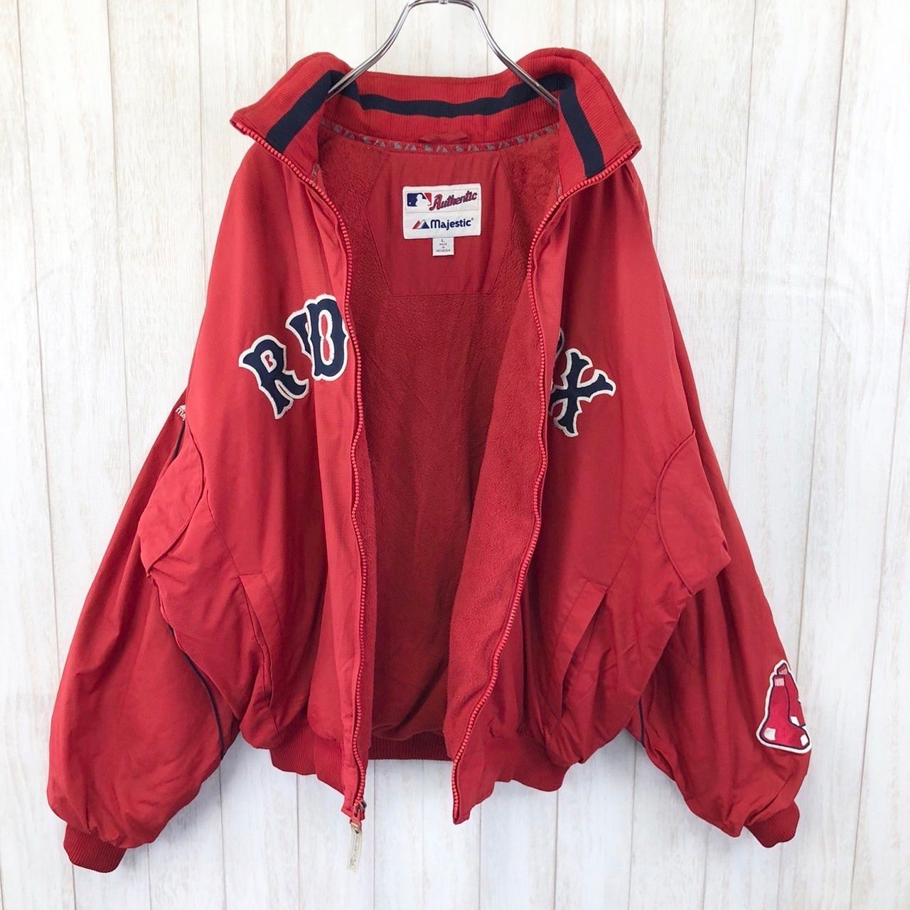 美品】マジェスティック ボストンレッドソックス トラックジャケット