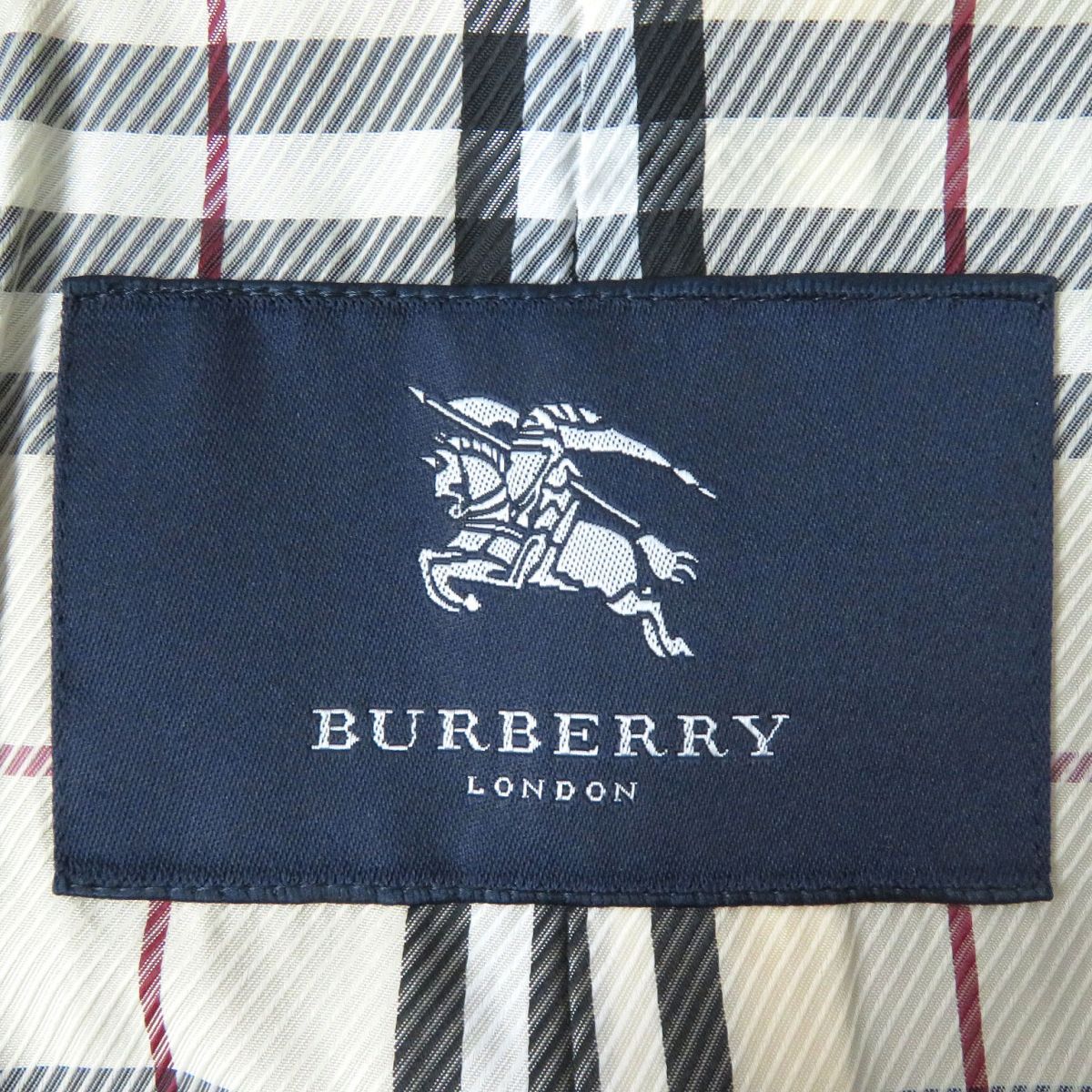 極美△正規品 BURBERRY LONDON バーバリーロンドン 裏地ノバチェック柄