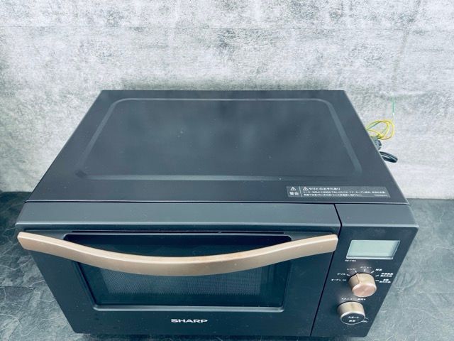 シャープ オーブンレンジ 【】動作保証 SHARP RE-F18A-B 18Lのフラット